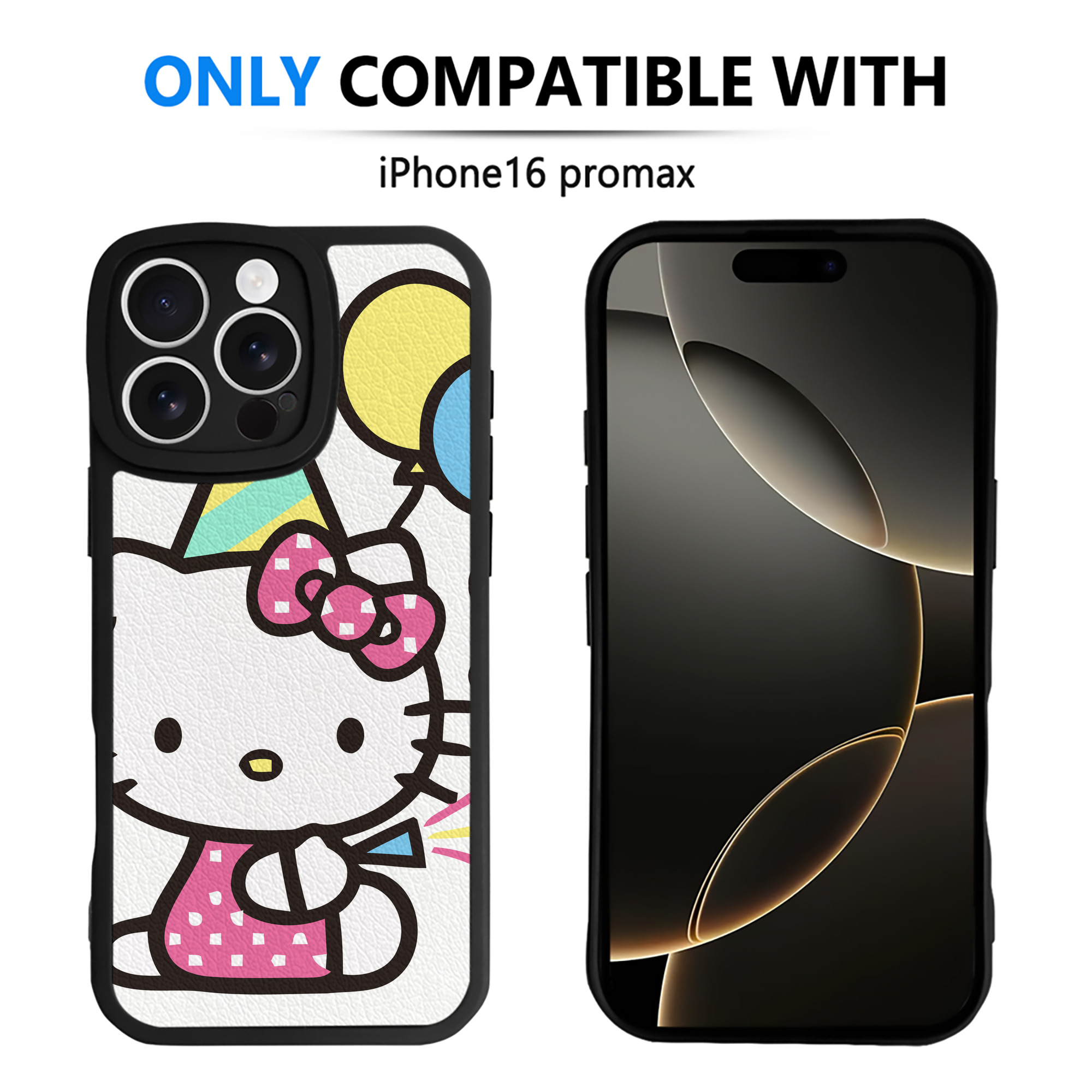 （画像用） Hello Kitty ハローキティ 【iPhone 16シリーズ対応】シリコンスマホケース（レザー調） 材質：シリコン